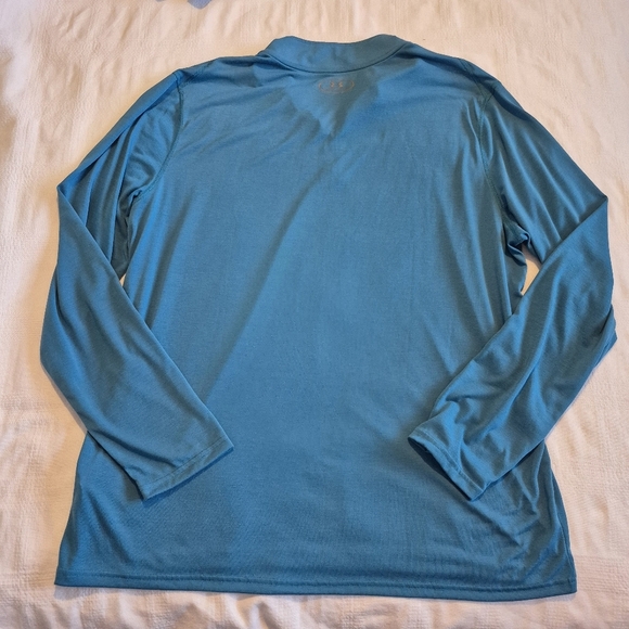 Under Armour men's 2XL teal long sleeve lightweight heatgear shirt EUC - Picture 5 of 7